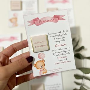 Cioccoposto Orsetto Balloon Rosa