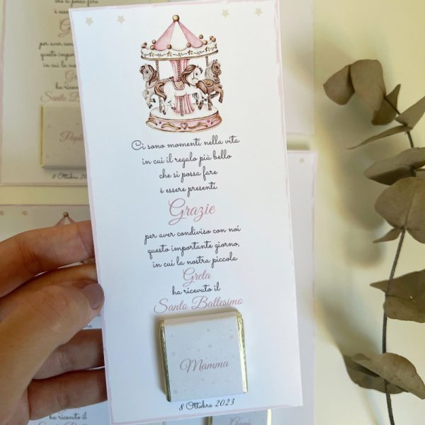 Cioccoposto Carousel Rosa