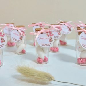 Ampolla Porta Confetti - Mongolfiera Rosa