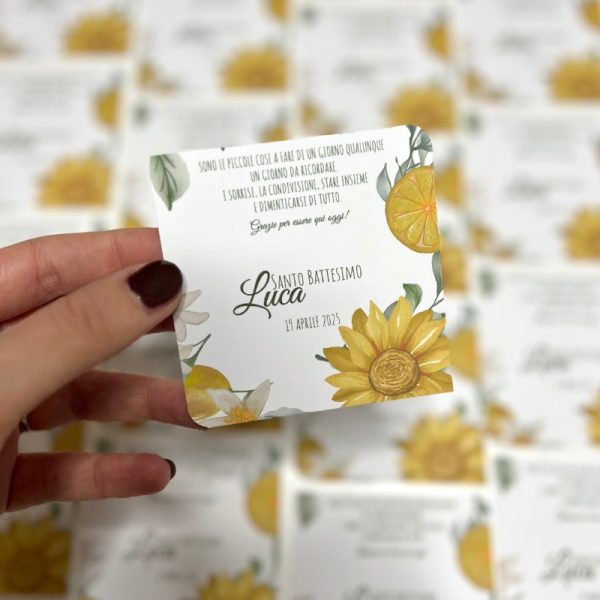 Segnaposto Girasole e Lemon